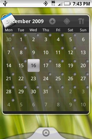 Pure Grid calendar widget - 4PDA